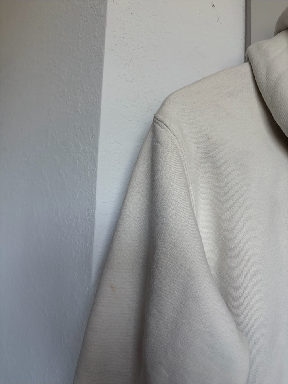 MADHAPPY CLASSIC FLEECE HOODIE WHITE NAVY WOMEN’S SMALL - Picture 12 of 14